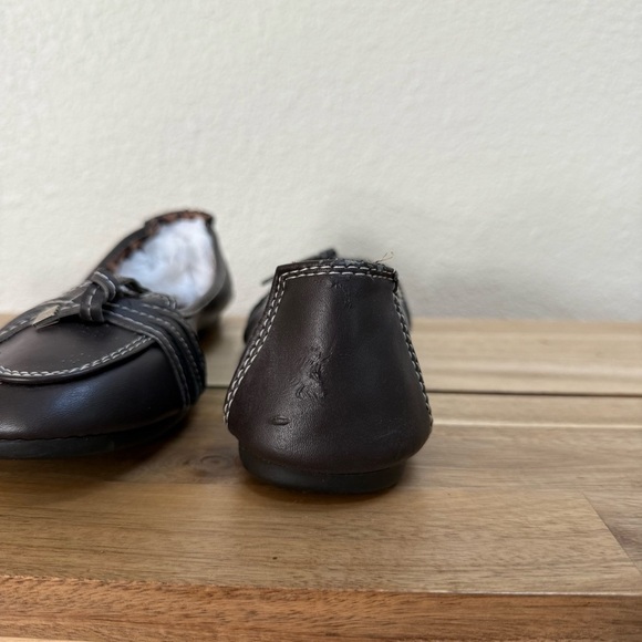 NWT Sag Harbor Women's Dark Brown Ballerina Flats with Bow Detail Size 8 - Picture 6 of 6